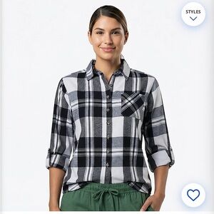 Magellan Outdoors Women's Willow Creek Midweight Flannel Shirt